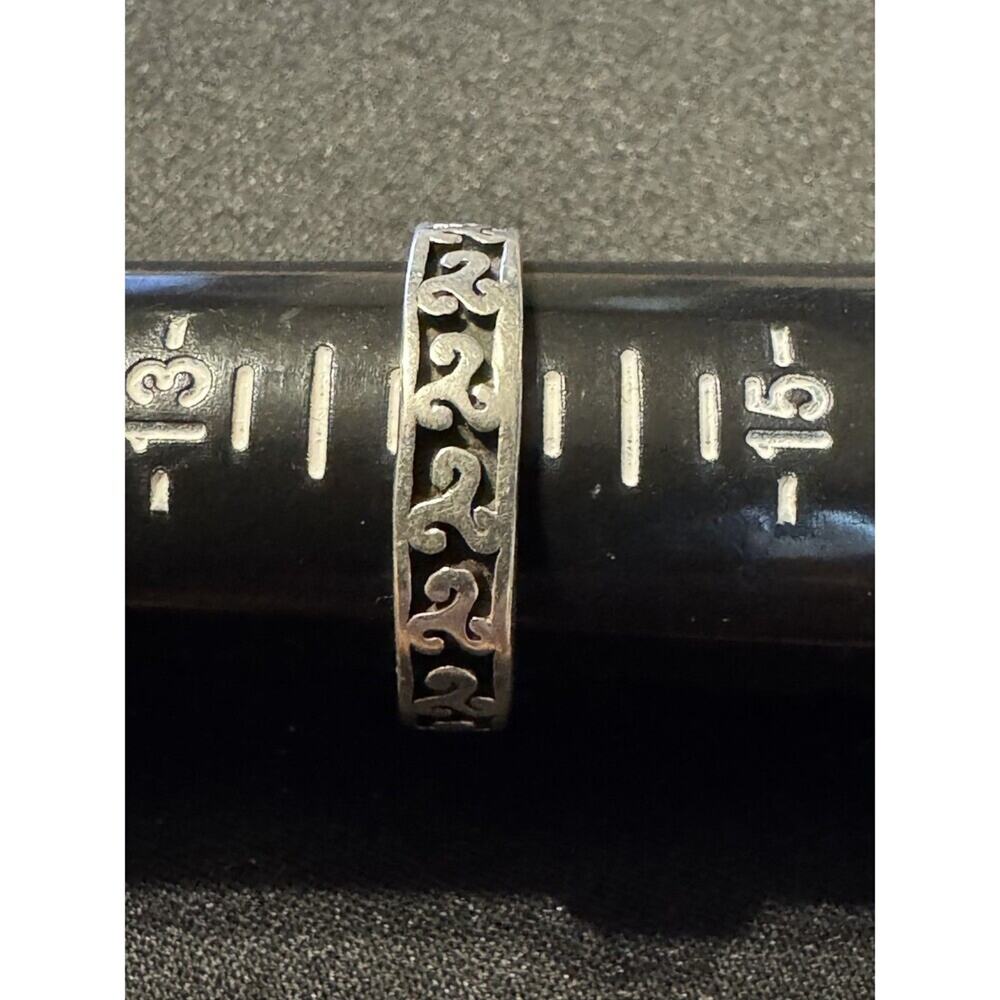 925 Sterling Silver Large Band Ring Size 14